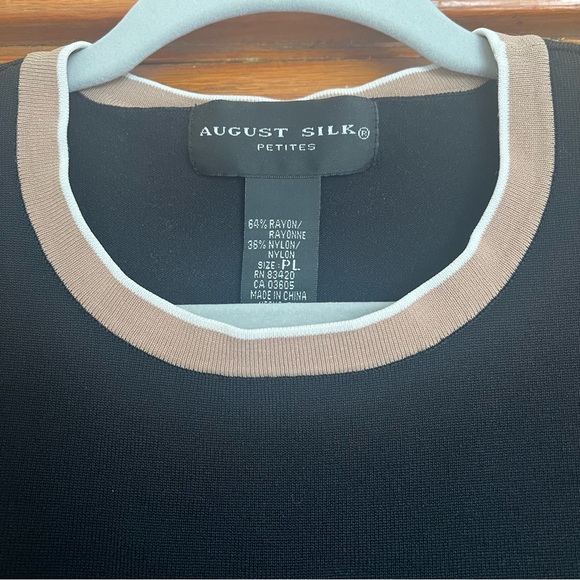 August Silk Black and Gray Boxy Tank Top - Picture 2 of 4